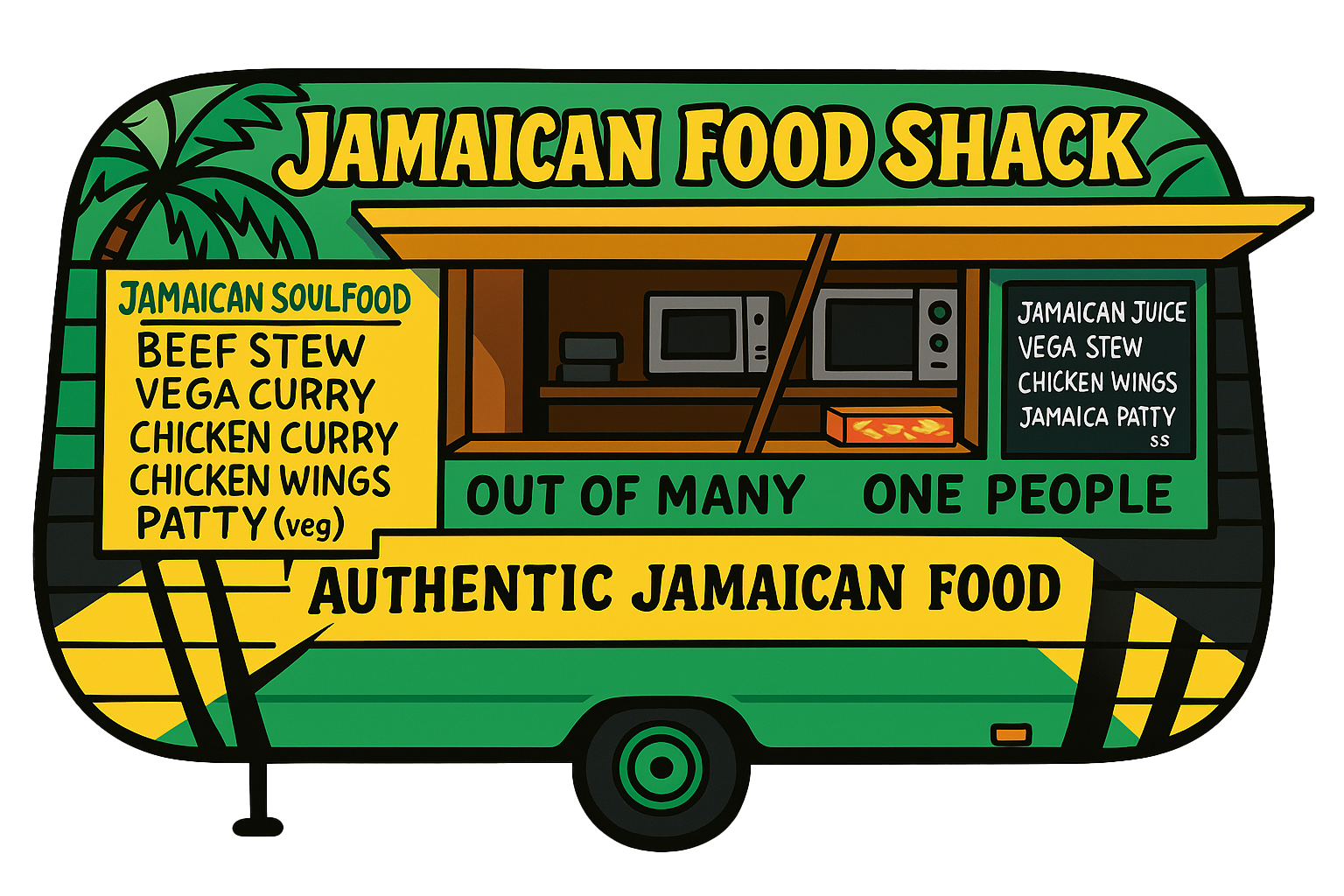 cartoon-foodshack Menukaart